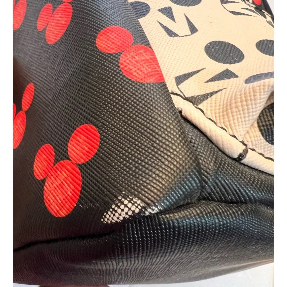 Red Mickey Mouse on Black with Cream Mini Backpack Dani by Danielle Nicole.